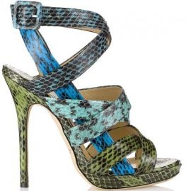 Jimmy Choo Dido Snakeskin Strappy Sandals at Saks Fifth Avenue